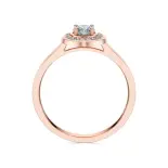 Pierścionek z różowego złota z diamentami AJPZ_109